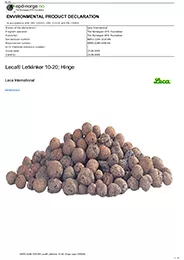 Leca Danmark EPD