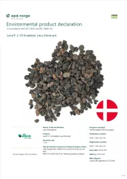 EPD Leca® 2-10, Leca® knækket, Leca Denmark - 2024